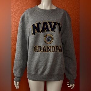 Soffe Vintage Timeless Cotton Blend Grandpa Gray Sweatshirt Size Medium.
